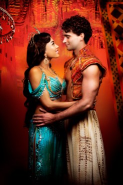 Aladdin - Prince Edward Theatre. Matthew Croke (Aladdin) and Jade Ewen (Jasmine) -® Disney 10299