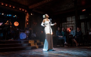 Audra McDonald as Billie Holiday in Lady Day at Emerson's Bar & Grill at the Wyndham's Theatre until 9 September 2017. CREDIT Marc Brenner